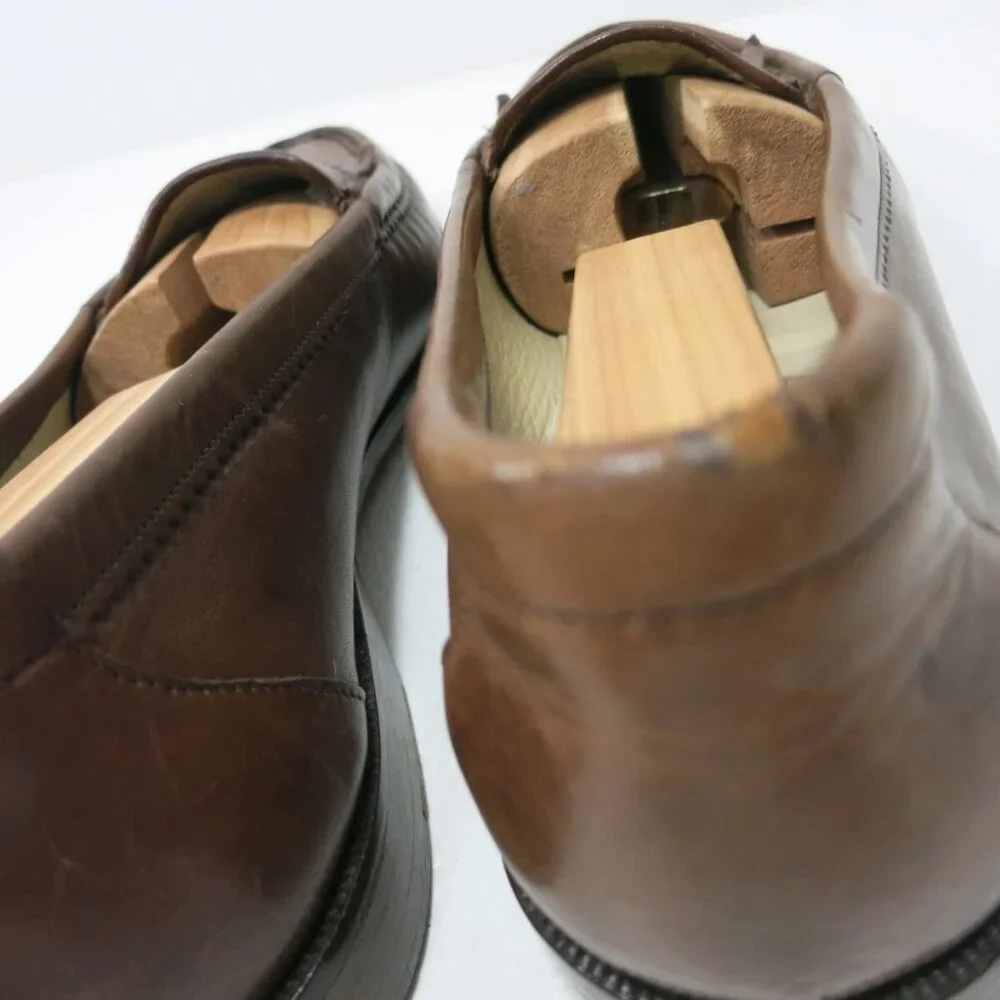 Steeple Gate Kiltie Leather Casual Footwear Men's Loafers Shoes Italy Sz 10.5 D